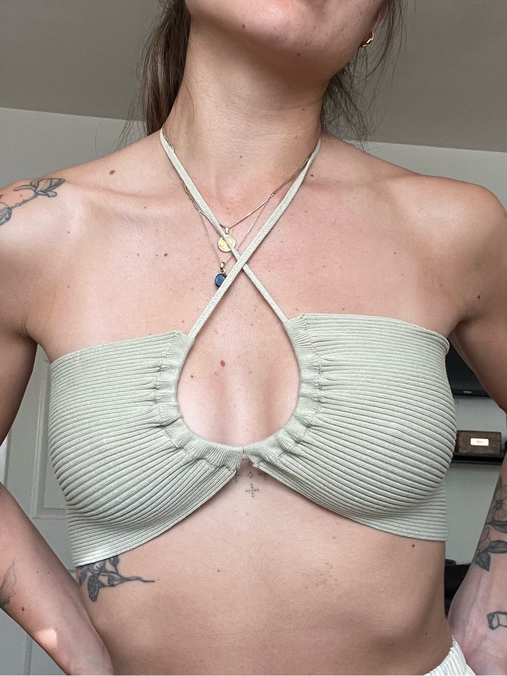 CIDER Ribbed Bandeau Top